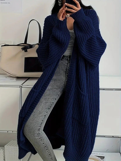 Long Knitted Cardigan – Minimal Elegance | The Simple Co – Practical cottage, minimalist style, quiet luxury aesthetic, modern essential – The Simple Co.