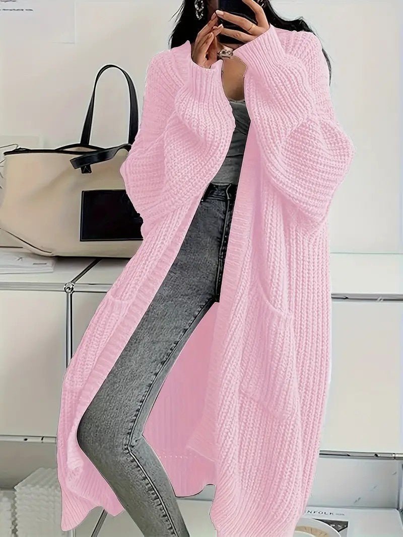 Long Knitted Cardigan – Minimal Elegance | The Simple Co – Practical cottage, minimalist style, quiet luxury aesthetic, modern essential – The Simple Co.