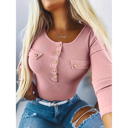 Long Sleeves Ribbed Knit Tunic – Minimal Elegance | The Simple Co – Practical cottage, minimalist style, quiet luxury aesthetic, modern essential – The Simple Co.