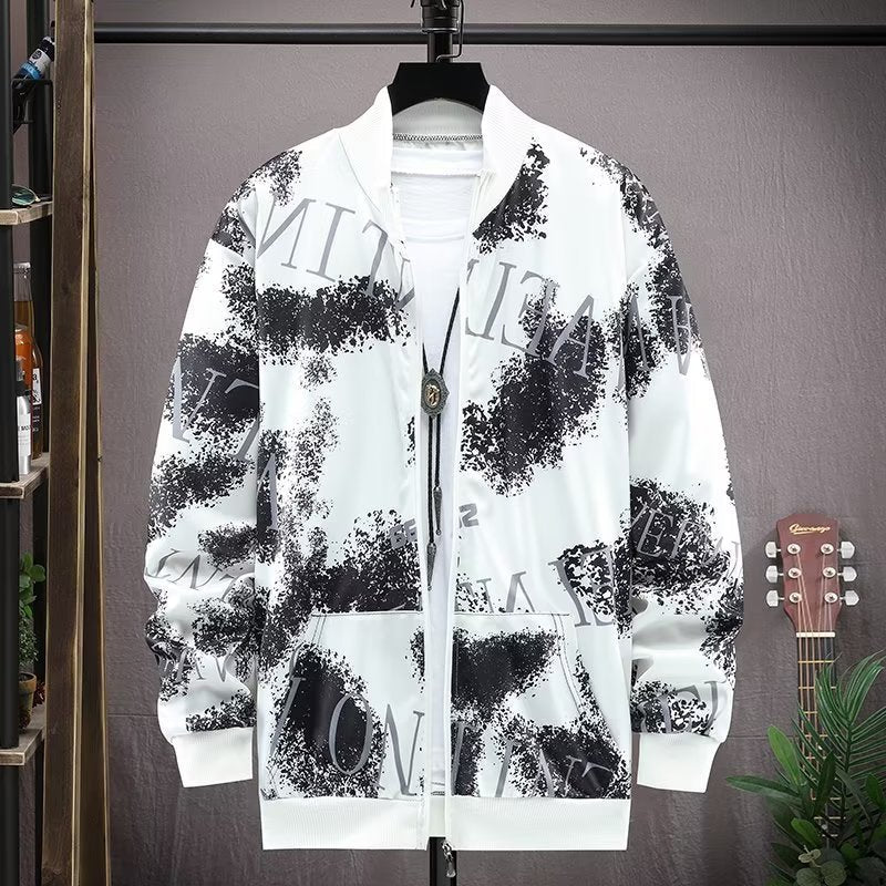 Men's Camouflage Coat Men's Zipped Stand – Minimal Elegance | The Simple Co – Practical cottage, minimalist style, quiet luxury aesthetic, modern essential – The Simple Co.