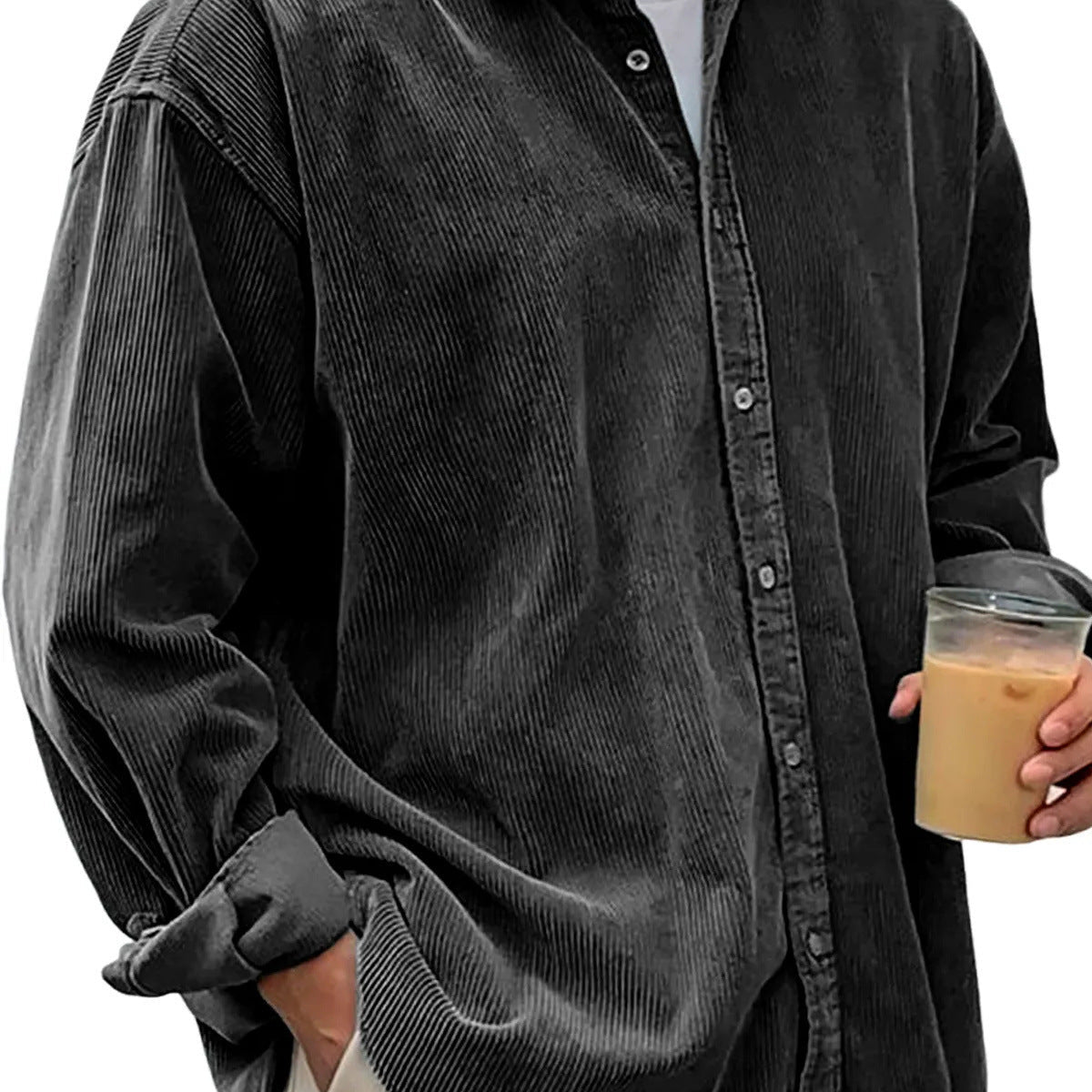 Men's Casual Loose Thick Shirt Jacket - Autumn Winter Overshirt – Minimal Elegance | The Simple Co – 2合1 矽膠洗臉刷 2 in 1 Silicone Facial Cleansi, minimalist style, quiet luxury aesthetic, modern essential – The Simple Co.