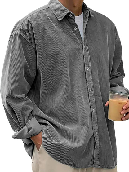Men's Casual Loose Thick Shirt Jacket - Autumn Winter Overshirt – Minimal Elegance | The Simple Co – 2合1 矽膠洗臉刷 2 in 1 Silicone Facial Cleansi, minimalist style, quiet luxury aesthetic, modern essential – The Simple Co.