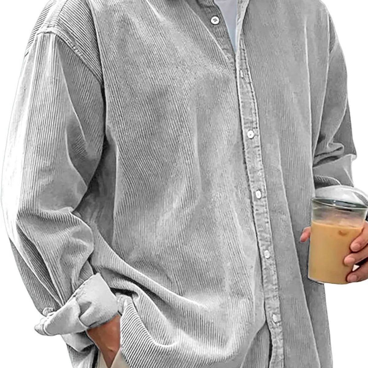 Men's Casual Loose Thick Shirt Jacket - Autumn Winter Overshirt – Minimal Elegance | The Simple Co – 2合1 矽膠洗臉刷 2 in 1 Silicone Facial Cleansi, minimalist style, quiet luxury aesthetic, modern essential – The Simple Co.
