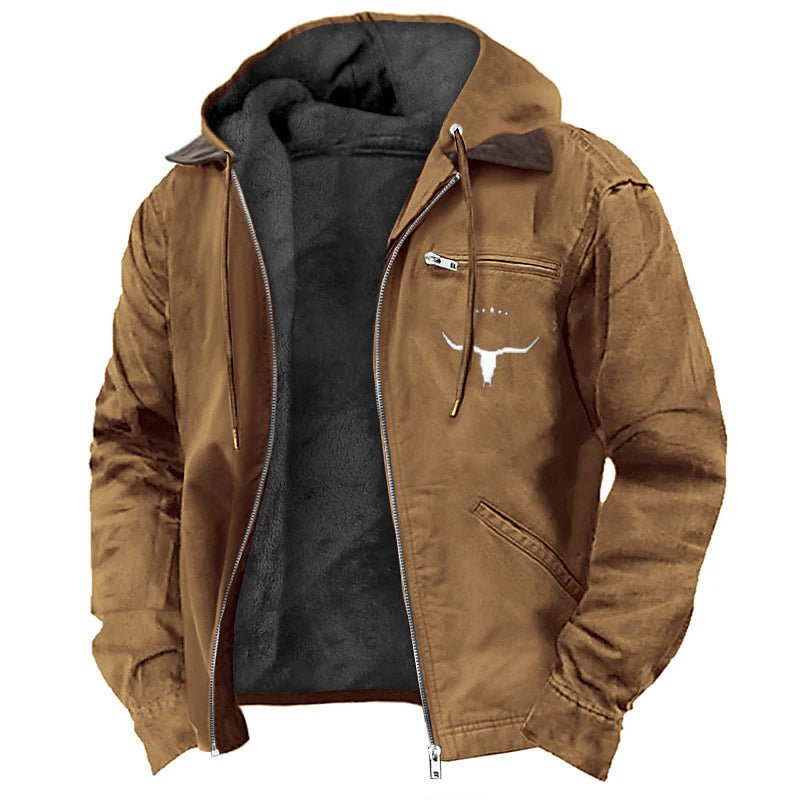 Men's Casual Retro Hooded Jacket Vintage Style Coat – Minimal Elegance | The Simple Co – Men's Outerwear, minimalist style, quiet luxury aesthetic, modern essential – The Simple Co.