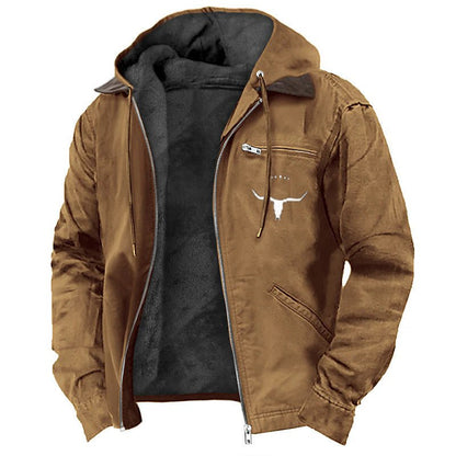 Men's Casual Retro Hooded Jacket Vintage Style Coat – Minimal Elegance | The Simple Co – Men's Outerwear, minimalist style, quiet luxury aesthetic, modern essential – The Simple Co.
