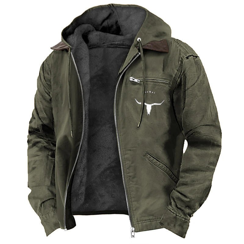Men's Casual Retro Hooded Jacket Vintage Style Coat – Minimal Elegance | The Simple Co – Men's Outerwear, minimalist style, quiet luxury aesthetic, modern essential – The Simple Co.