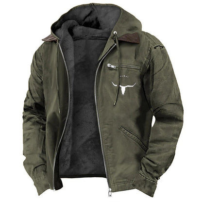 Men's Casual Retro Hooded Jacket Vintage Style Coat – Minimal Elegance | The Simple Co – Men's Outerwear, minimalist style, quiet luxury aesthetic, modern essential – The Simple Co.