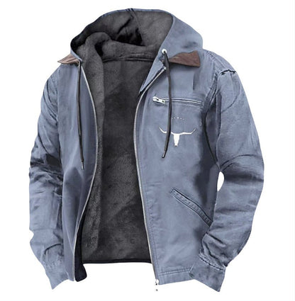 Men's Casual Retro Hooded Jacket Vintage Style Coat – Minimal Elegance | The Simple Co – Men's Outerwear, minimalist style, quiet luxury aesthetic, modern essential – The Simple Co.