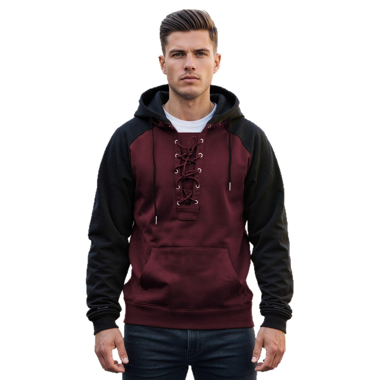 Men's Drawstring Hooded Sweatshirt Classic Casual Hoodie – Minimal Elegance | The Simple Co – Men’s Long Sleeves, minimalist style, quiet luxury aesthetic, modern essential – The Simple Co.