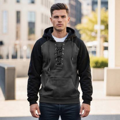 Men's Drawstring Hooded Sweatshirt Classic Casual Hoodie – Minimal Elegance | The Simple Co – Men’s Long Sleeves, minimalist style, quiet luxury aesthetic, modern essential – The Simple Co.