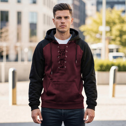 Men's Drawstring Hooded Sweatshirt Classic Casual Hoodie – Minimal Elegance | The Simple Co – Men’s Long Sleeves, minimalist style, quiet luxury aesthetic, modern essential – The Simple Co.