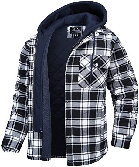 Men's Plaid Hooded Coat Winter Warm – Minimal Elegance | The Simple Co – 派克大衣, minimalist style, quiet luxury aesthetic, modern essential – The Simple Co.