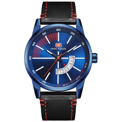 Mens Sports Watch With Calendar Luminous Display Waterproof And Genuine Leather Strap – Minimal Elegance | The Simple Co – Practical cottage, minimalist style, quiet luxury aesthetic, modern essential – The Simple Co.