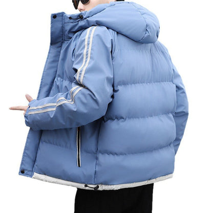 Men's Thickened Warm Hooded Casual Jacket Korean Style Winter Coat – Minimal Elegance | The Simple Co – Men's Outerwear, minimalist style, quiet luxury aesthetic, modern essential – The Simple Co.