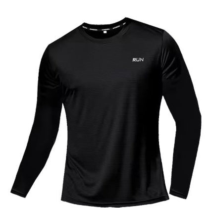 Men's Vibrant Crew - Neck Sports Long Sleeve Shirt - 3D Digital Print – Minimal Elegance | The Simple Co – Men’s Long Sleeves, minimalist style, quiet luxury aesthetic, modern essential – The Simple Co.