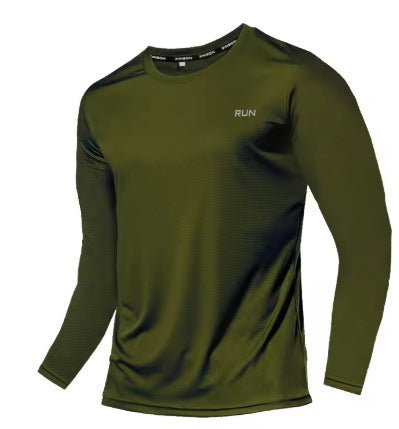 Men's Vibrant Crew - Neck Sports Long Sleeve Shirt - 3D Digital Print – Minimal Elegance | The Simple Co – Men’s Long Sleeves, minimalist style, quiet luxury aesthetic, modern essential – The Simple Co.