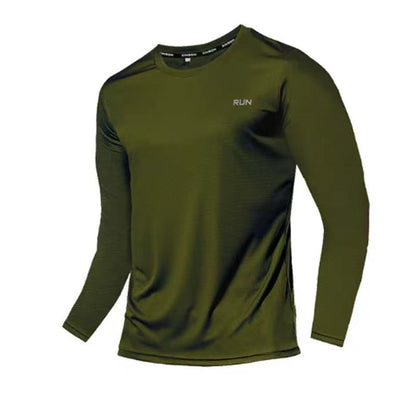 Men's Vibrant Crew - Neck Sports Long Sleeve Shirt - 3D Digital Print – Minimal Elegance | The Simple Co – Men’s Long Sleeves, minimalist style, quiet luxury aesthetic, modern essential – The Simple Co.