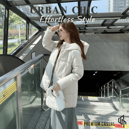 Mid - length Cotton Coat – Minimal Elegance | The Simple Co – Practical cottage, minimalist style, quiet luxury aesthetic, modern essential – The Simple Co.