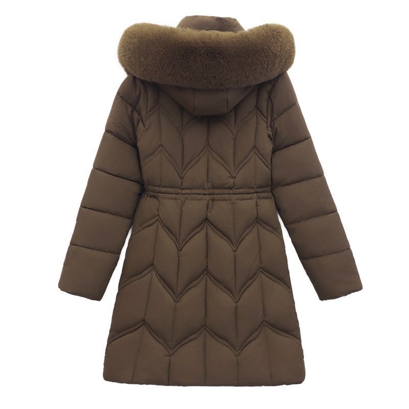Mid - length Fur Collar Cotton Jacket – Minimal Elegance | The Simple Co – Practical cottage, minimalist style, quiet luxury aesthetic, modern essential – The Simple Co.