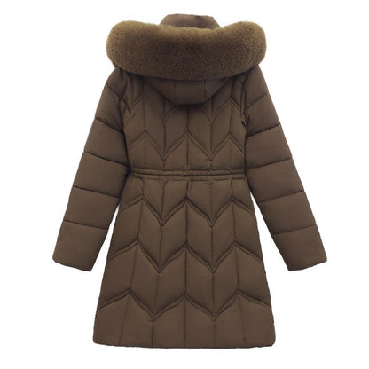 Mid - length Fur Collar Cotton Jacket – Minimal Elegance | The Simple Co – Practical cottage, minimalist style, quiet luxury aesthetic, modern essential – The Simple Co.