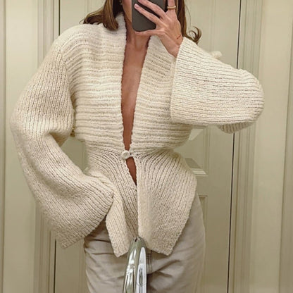 Minimal Irregular Hem Cardigan – Minimal Elegance | The Simple Co – Practical cottage, minimalist style, quiet luxury aesthetic, modern essential – The Simple Co.