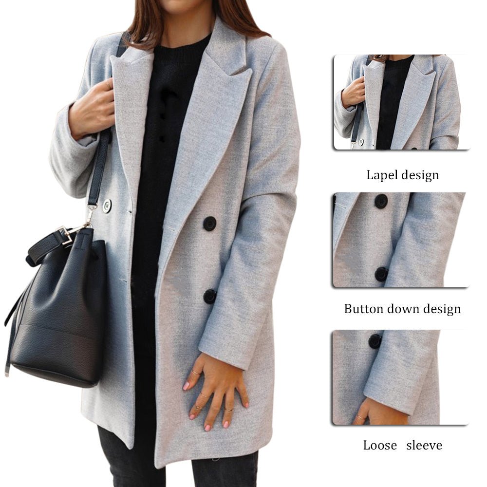 Minimal Long Woolen Coat – Minimal Elegance | The Simple Co – Practical cottage, minimalist style, quiet luxury aesthetic, modern essential – The Simple Co.