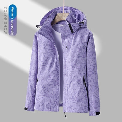 Minimalist Waterproof Outdoor Jacket - Camouflage Print All - Season – Minimal Elegance | The Simple Co – Practical cottage, minimalist style, quiet luxury aesthetic, modern essential – The Simple Co.