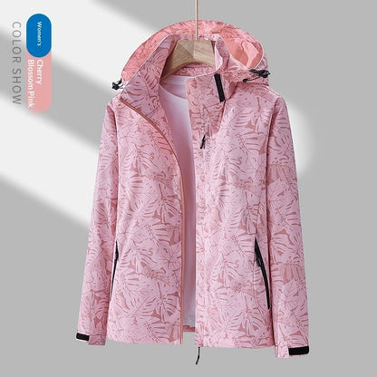 Minimalist Waterproof Outdoor Jacket - Camouflage Print All - Season – Minimal Elegance | The Simple Co – Practical cottage, minimalist style, quiet luxury aesthetic, modern essential – The Simple Co.