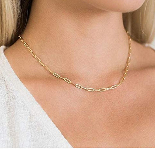 Mixed-Metal Layered Chain Necklace - The Simple Co.