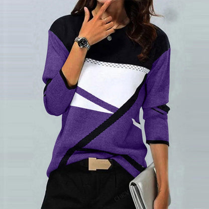 Modern Colorblock Knit Top – Minimal Elegance | The Simple Co – Unisex Tops, minimalist style, quiet luxury aesthetic, modern essential – The Simple Co.