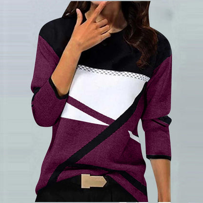 Modern Colorblock Knit Top – Minimal Elegance | The Simple Co – Unisex Tops, minimalist style, quiet luxury aesthetic, modern essential – The Simple Co.