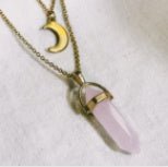 Moon Hexagonal Column Pendant Necklace Geometric Design – Minimal Elegance | The Simple Co – Necklaces (Minimalist / Statement / Unis, minimalist style, quiet luxury aesthetic, modern essential – The Simple Co.