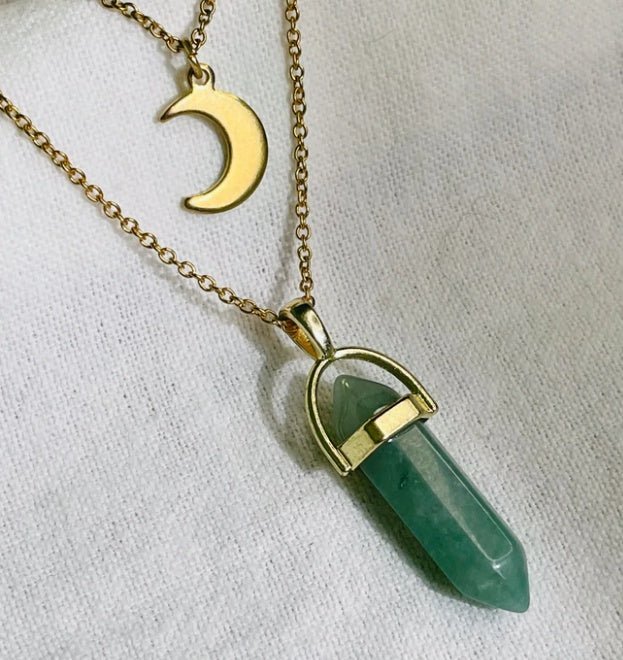 Moon Hexagonal Column Pendant Necklace Geometric Design – Minimal Elegance | The Simple Co – Necklaces (Minimalist / Statement / Unis, minimalist style, quiet luxury aesthetic, modern essential – The Simple Co.