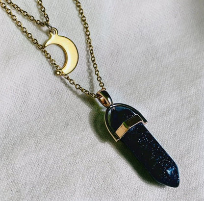 Moon Hexagonal Column Pendant Necklace Geometric Design – Minimal Elegance | The Simple Co – Necklaces (Minimalist / Statement / Unis, minimalist style, quiet luxury aesthetic, modern essential – The Simple Co.