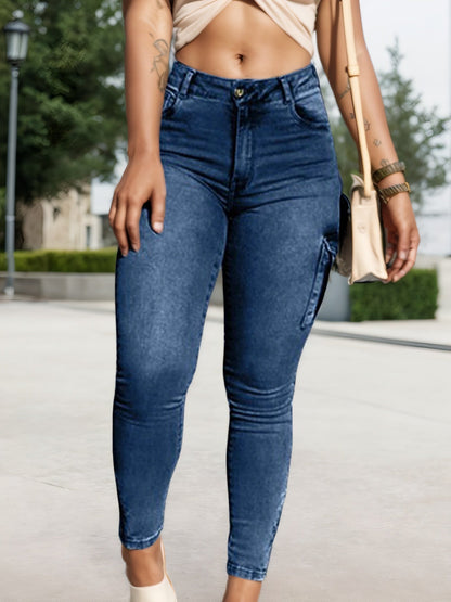 Multi - Pocket Cargo Jeans – Minimal Elegance | The Simple Co – Practical cottage, minimalist style, quiet luxury aesthetic, modern essential – The Simple Co.