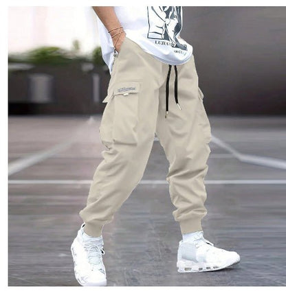 Multi - Pocket Cargo Pants Men's Hip - Hop Streetwear Trousers – Minimal Elegance | The Simple Co – Men’s Bottoms, minimalist style, quiet luxury aesthetic, modern essential – The Simple Co.