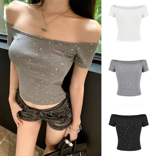 Off Shoulder Summer Slim Fit in L – Effortless Lightweight Summer Top for Women | The Simple Co. – Apparel & Accessories > Clothing > Shirt, minimalist style, quiet luxury aesthetic, modern essential – The Simple Co.