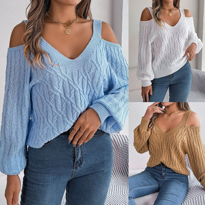 Off - Shoulder Sweater – Minimal Elegance | The Simple Co – Practical cottage, minimalist style, quiet luxury aesthetic, modern essential – The Simple Co.