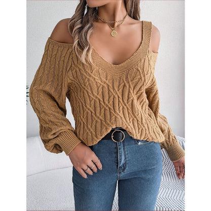 Off - Shoulder Sweater – Minimal Elegance | The Simple Co – Practical cottage, minimalist style, quiet luxury aesthetic, modern essential – The Simple Co.
