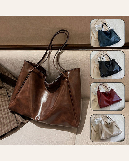 Oversized Soft Shoulder Tote — warm ivory product cover