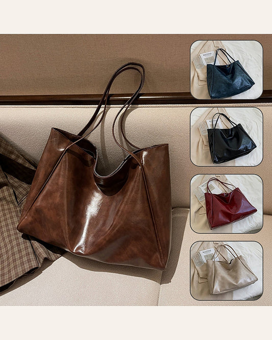 Oversized Soft Shoulder Tote — warm ivory product cover