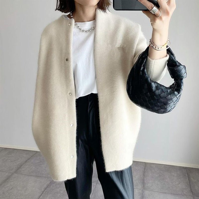 Oversized Wool - Like Coat – Minimal Elegance | The Simple Co – Practical cottage, minimalist style, quiet luxury aesthetic, modern essential – The Simple Co.