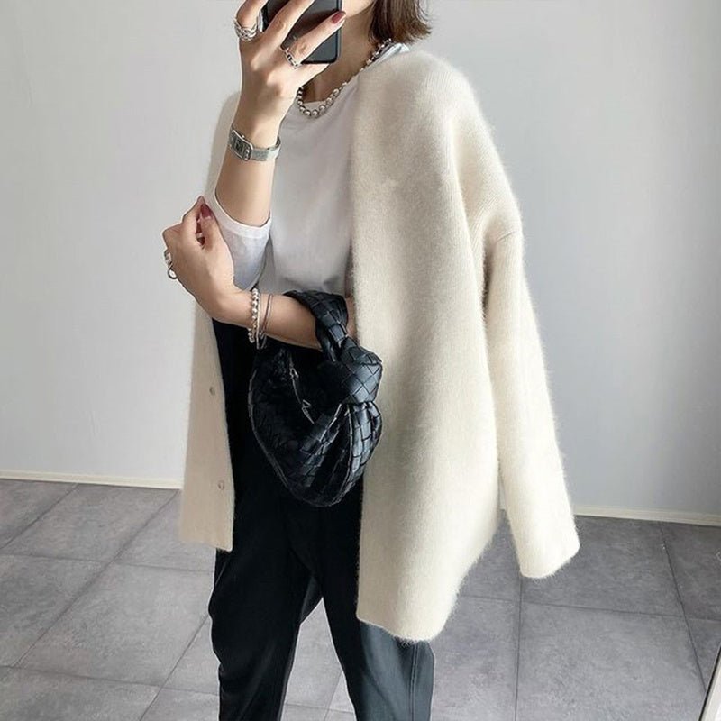 Oversized Wool - Like Coat – Minimal Elegance | The Simple Co – Practical cottage, minimalist style, quiet luxury aesthetic, modern essential – The Simple Co.