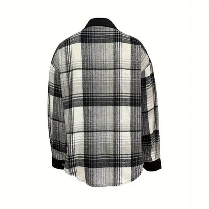 Plaid Button - Up Shirt – Minimal Elegance | The Simple Co – Practical cottage, minimalist style, quiet luxury aesthetic, modern essential – The Simple Co.