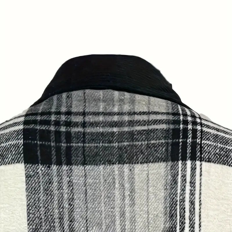 Plaid Button - Up Shirt – Minimal Elegance | The Simple Co – Practical cottage, minimalist style, quiet luxury aesthetic, modern essential – The Simple Co.