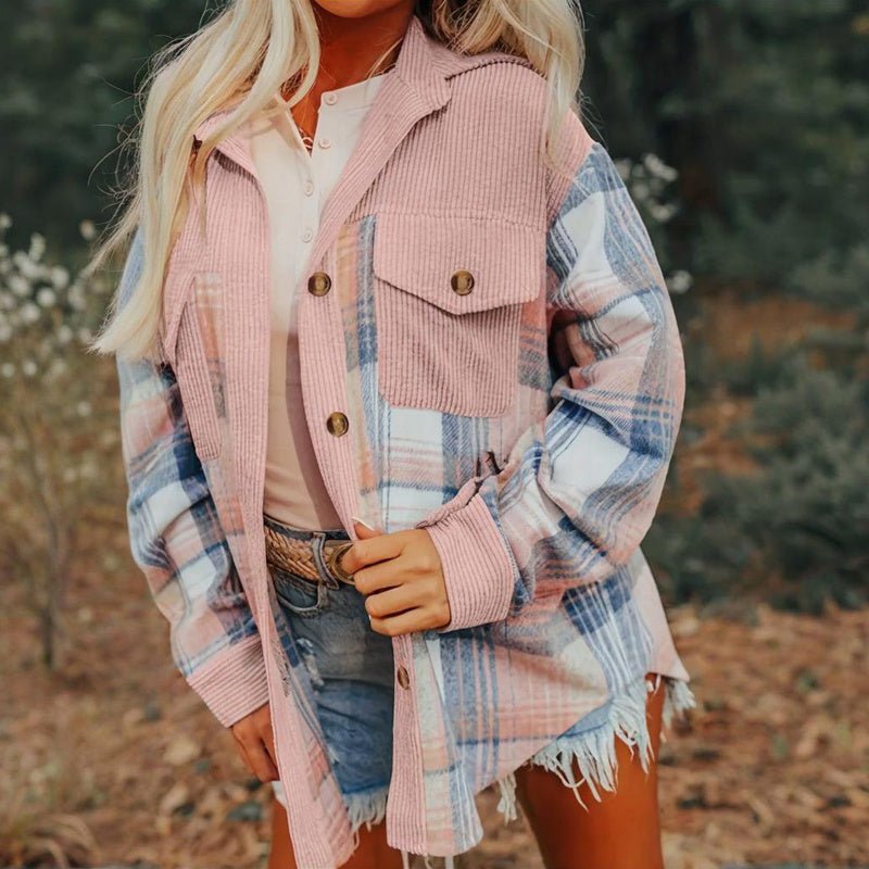 Plaid Button - Up Shirt – Minimal Elegance | The Simple Co – Practical cottage, minimalist style, quiet luxury aesthetic, modern essential – The Simple Co.