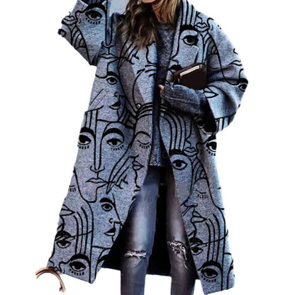 Plaid Long - sleeved Coat – Minimal Elegance | The Simple Co – Practical cottage, minimalist style, quiet luxury aesthetic, modern essential – The Simple Co.