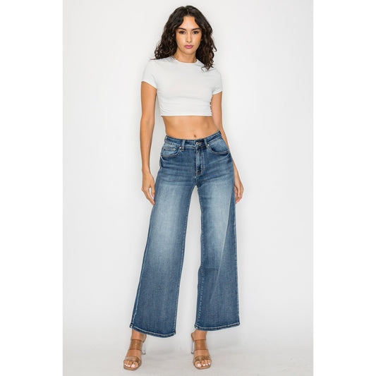 Plus Size High - Waisted Flare Pants - 2026 Winter Collection Wide - Leg Trousers – Minimal Elegance | The Simple Co – Bottoms, minimalist style, quiet luxury aesthetic, modern essential – The Simple Co.