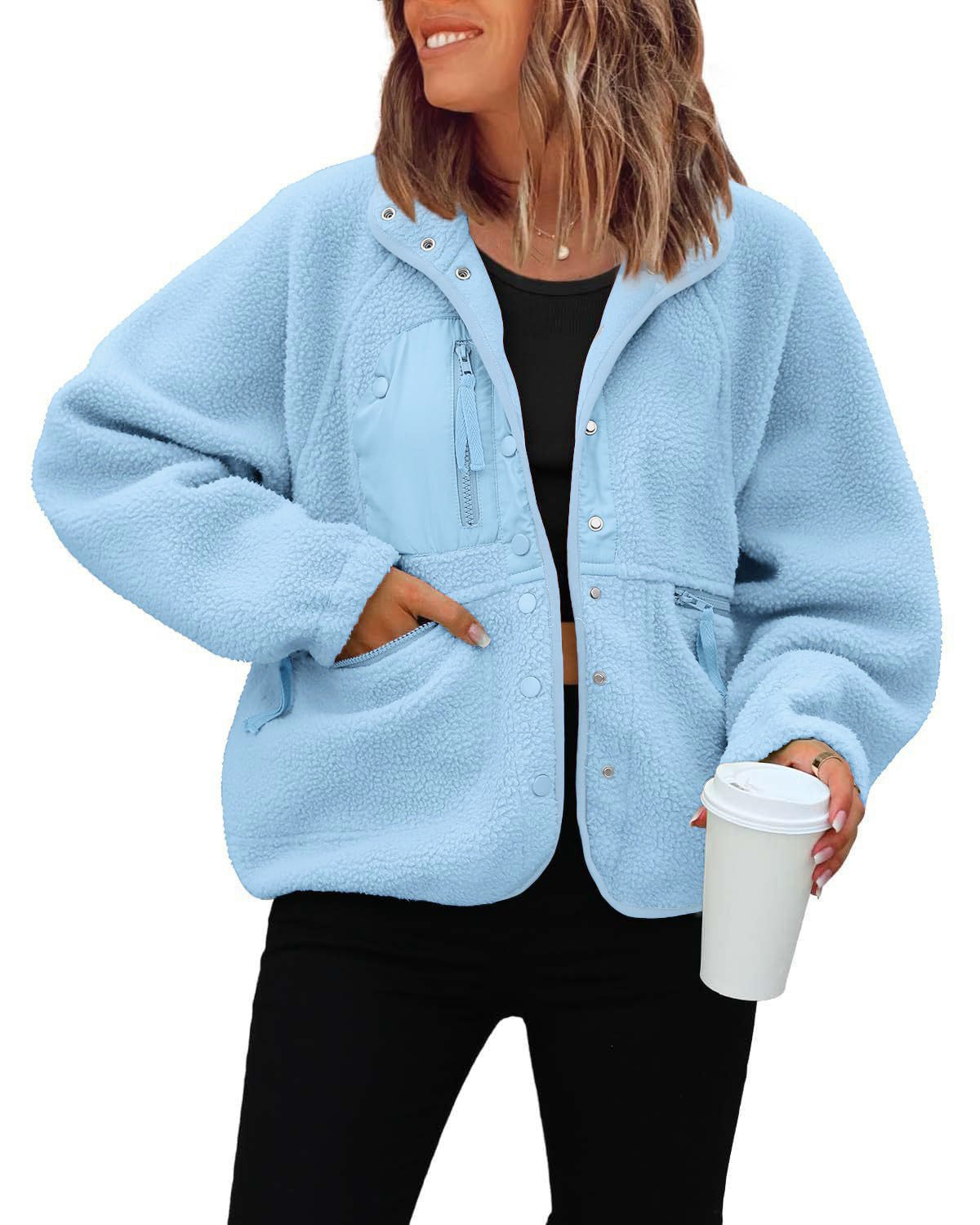 Polar Fleece Sports Jacket – Minimal Elegance | The Simple Co – Practical cottage, minimalist style, quiet luxury aesthetic, modern essential – The Simple Co.