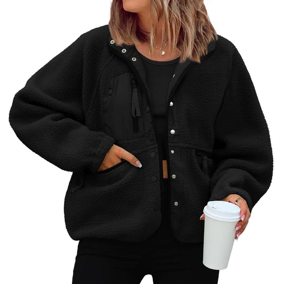 Polar Fleece Sports Jacket – Minimal Elegance | The Simple Co – Practical cottage, minimalist style, quiet luxury aesthetic, modern essential – The Simple Co.